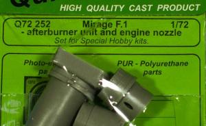 Mirage F.1 Afterburner unit and engine nozzle 