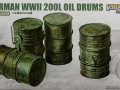 German WWII 200L Oil Drums 
